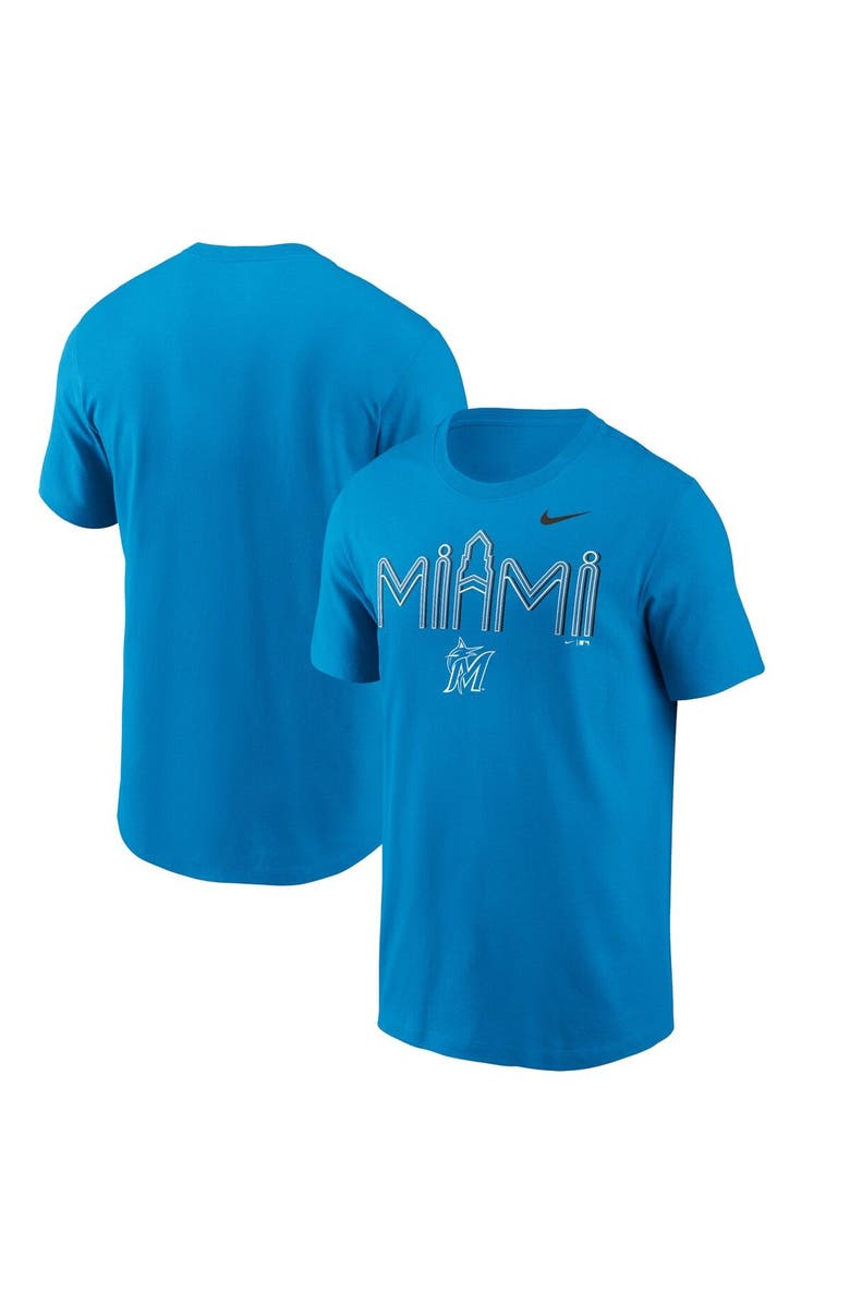 Nike Men's Nike Blue Miami Marlins City Hometown T-Shirt, Main, color, Blue