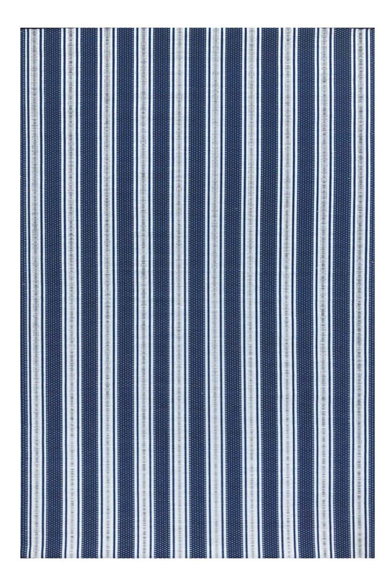 Vertical Stripe Blue & White Rug, Main, color, blue and white