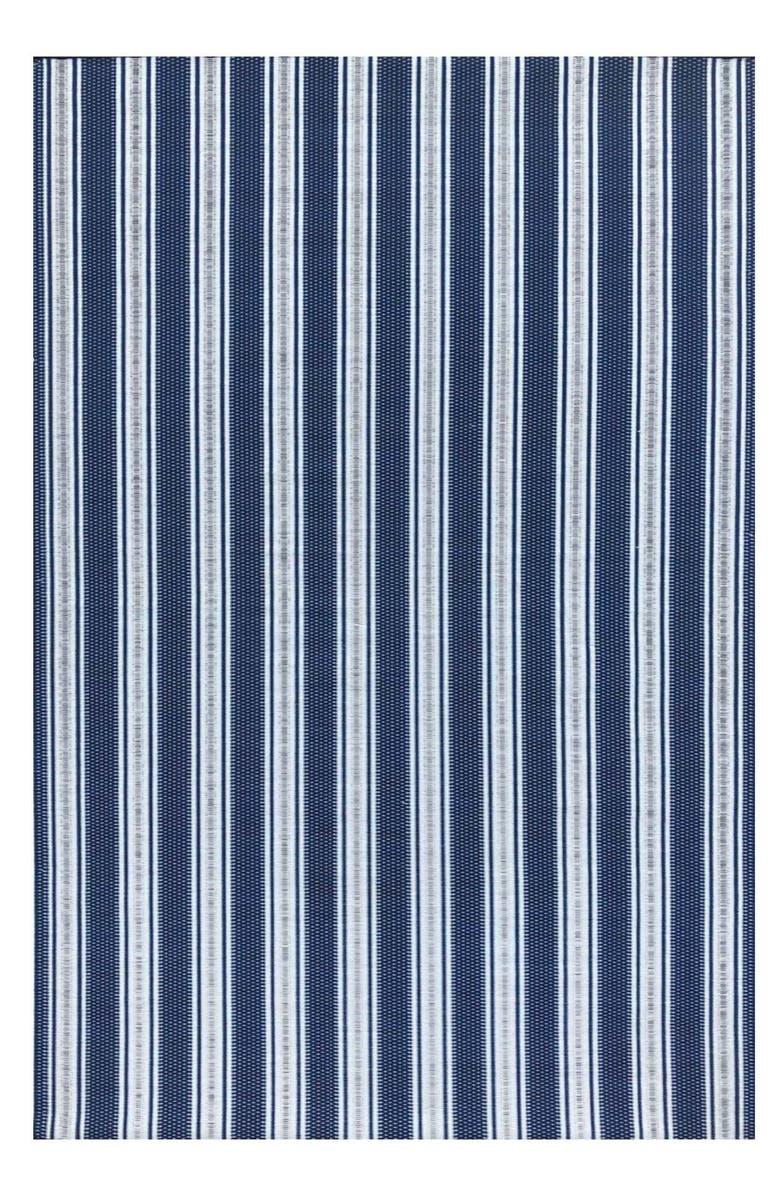 Mad Mats Vertical Stripe Blue & White Rug, Main, color, Blue And White