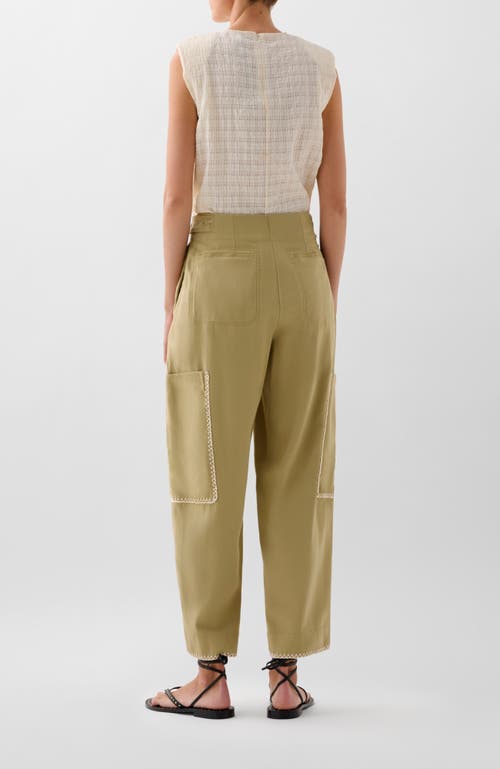 Scalpers Safari Stitching Pant In Brown