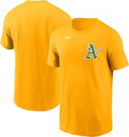 Nike Men's Nike Gold Athletics Cooperstown Wordmark T-Shirt