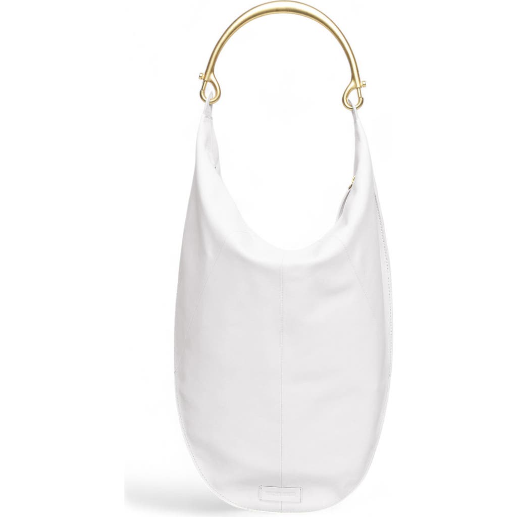 Walter Baker Luna Frame Handle Leather Hobo Bag