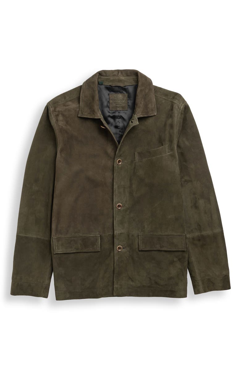 Rodd & Gunn Somerset Suede Shirt Jacket, Alternate, color, Olive