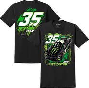 23XI Racing Men's 23XI Racing Black Riley Herbst Monster Energy Car T-Shirt
