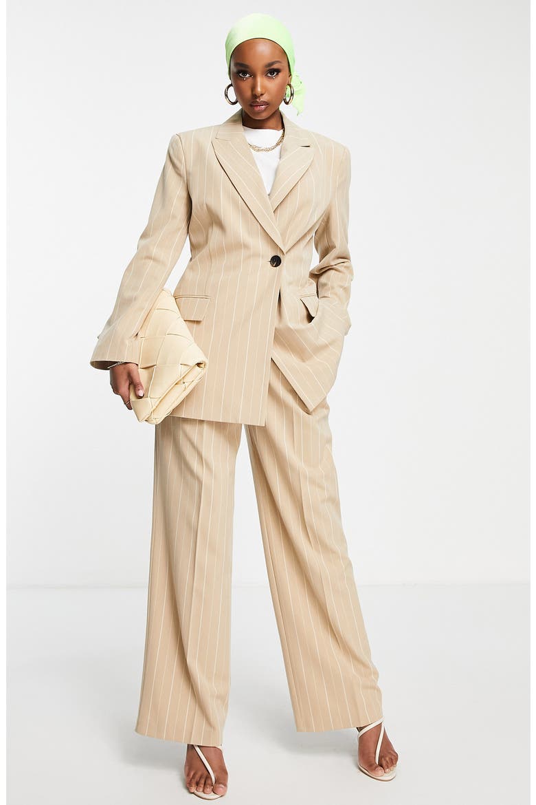 Asymmetric Blazer, Alternate, color, BLONDE