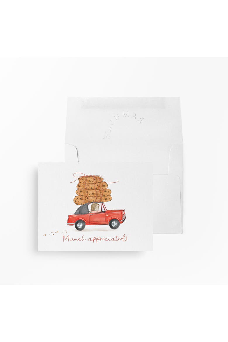 Thank You Greeting Cards "Munch Appreciated", Main, color, Multi-Pack