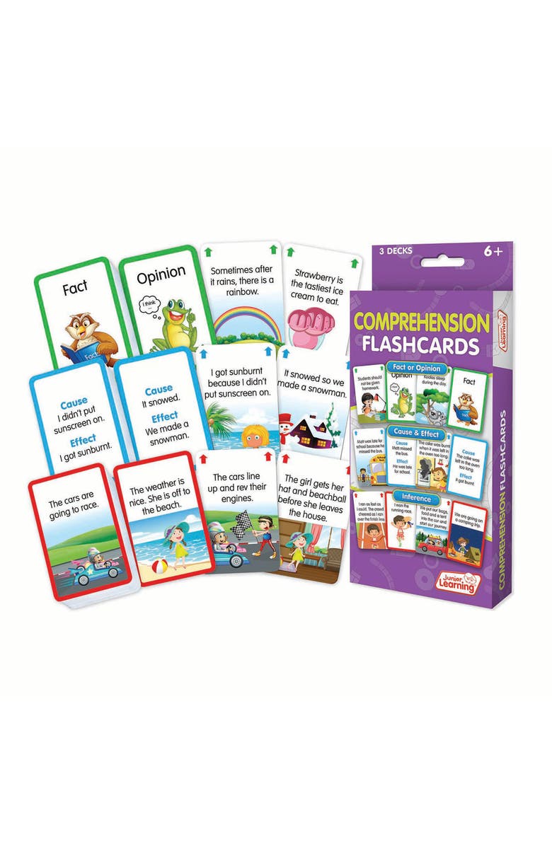 Junior Learning Comprehension Flashcards Medium, Main, color, Multicolored