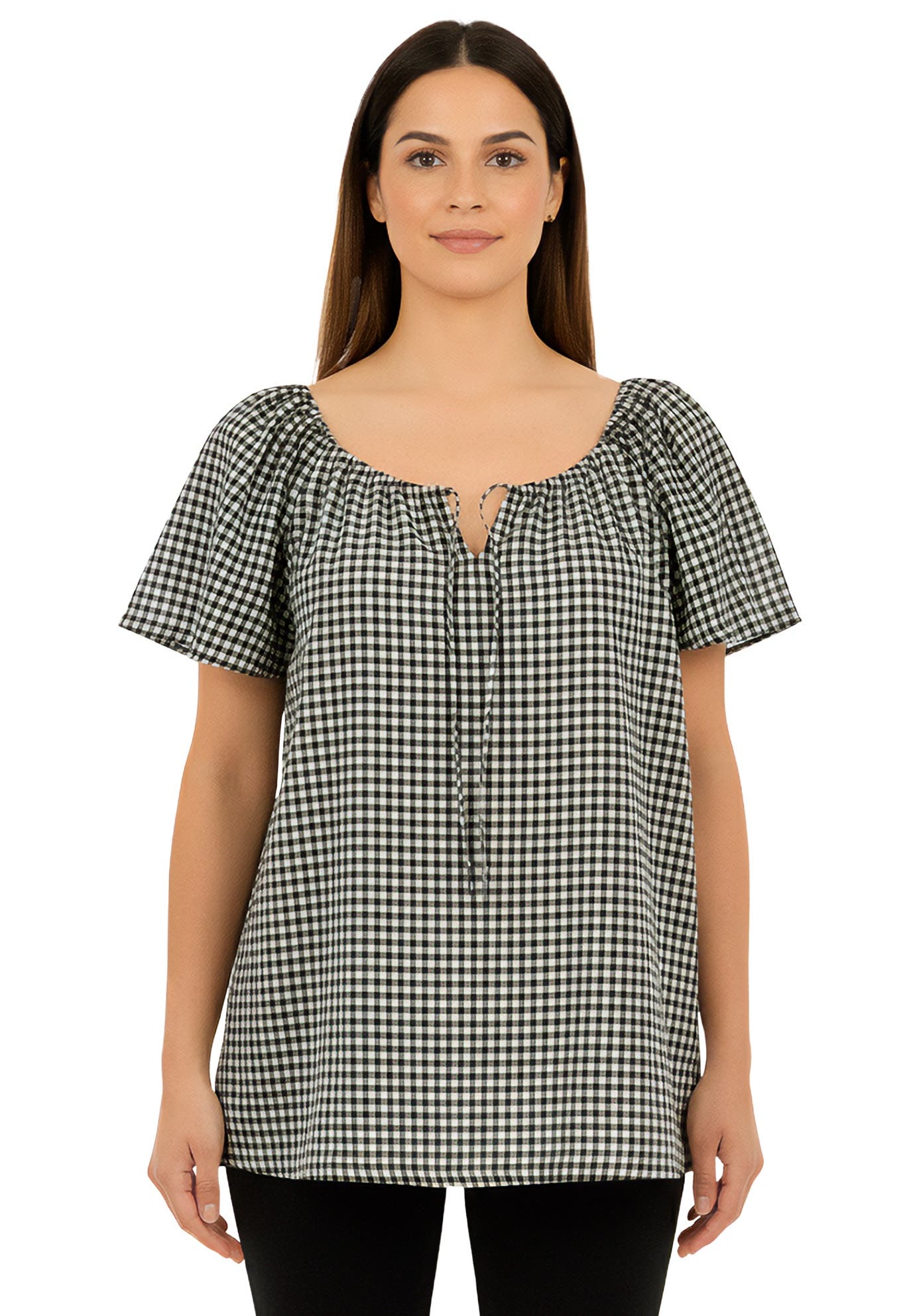 selected BLACK WHITE GINGHAM