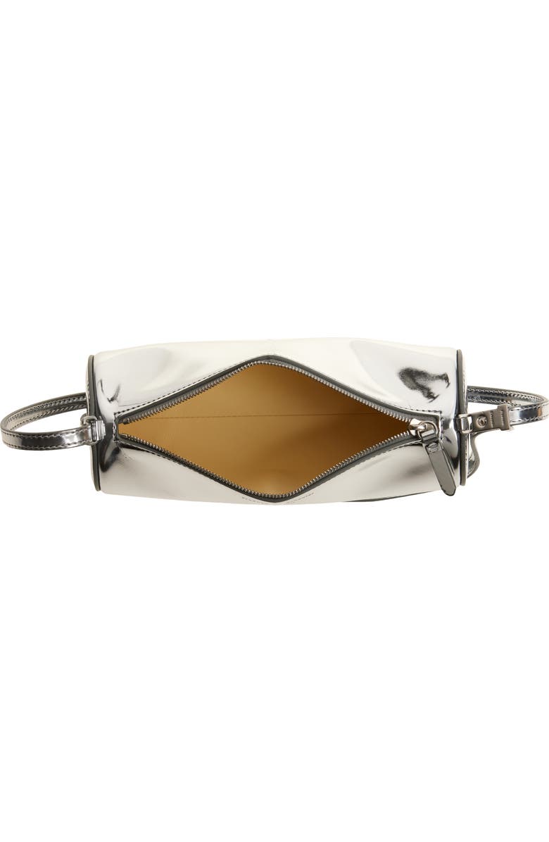 Proenza Schouler Silo Mirror Shoulder Bag, Alternate, color, Silver