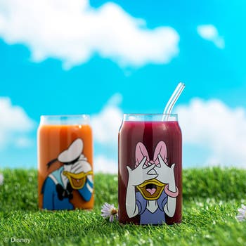 x Disney Mickey & Friends Set of 4 Can Glasses