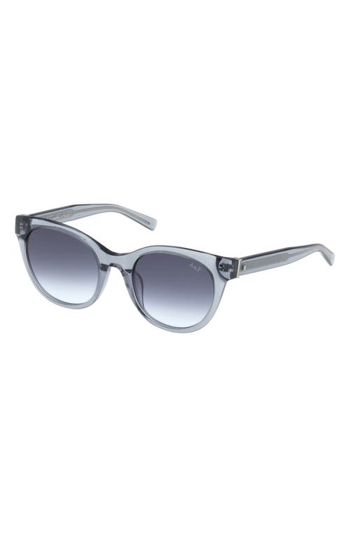 Abercrombie & Fitch 52mm Gradient Cat Eye Sunglasses In Blue