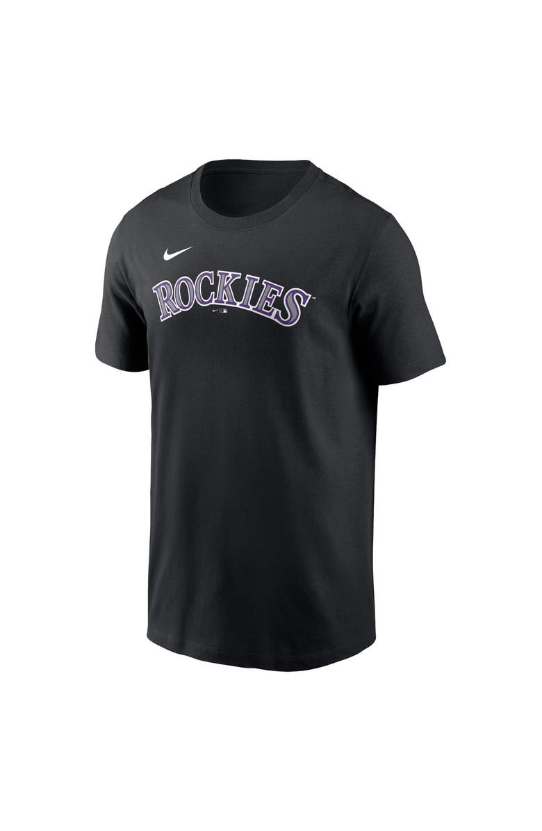 Nike Men's Nike Kris Bryant Black Colorado Rockies Fuse Name & Number T-Shirt, Alternate, color, Black