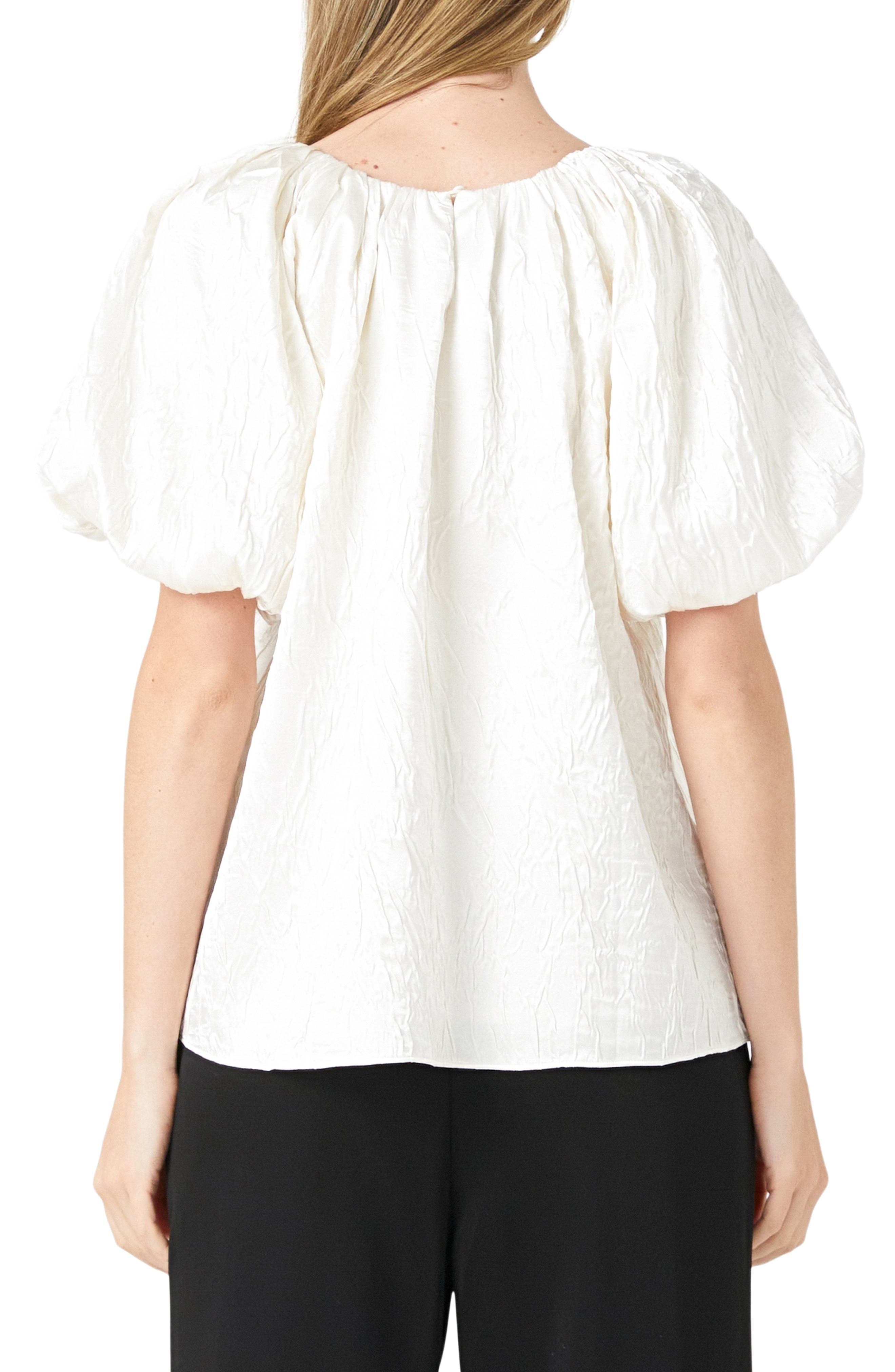 Crinkle Satin Top - image 2