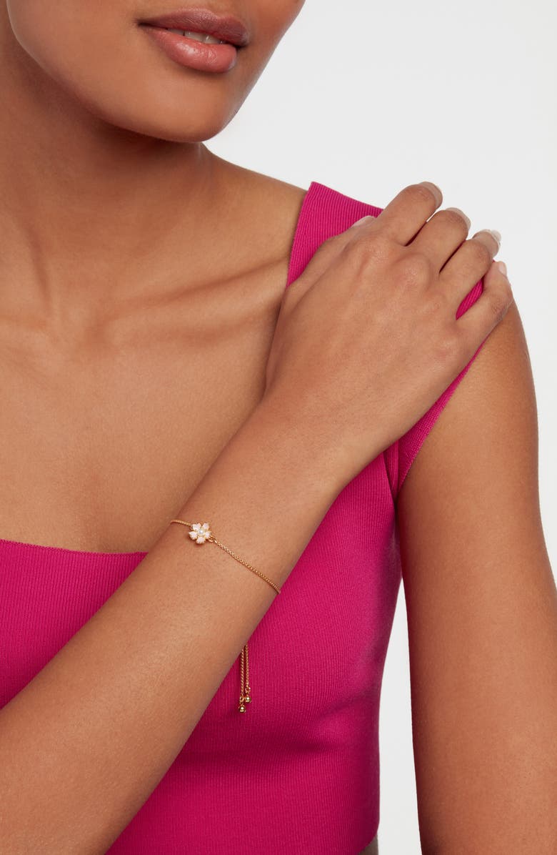 Ted Baker Petial Painted Flower Slider Bracelet, Alternate, color,