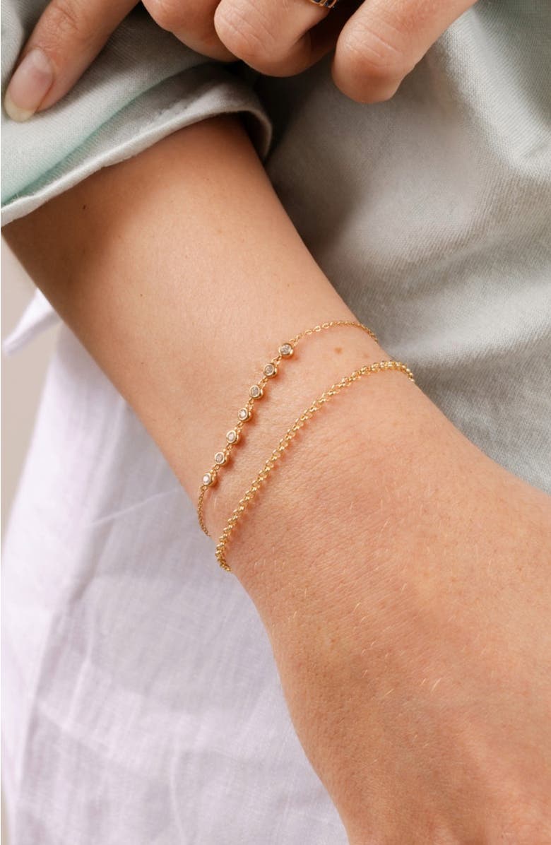 MADE BY MARY Rolo Chain Bracelet, Alternate, color, Gold Filled