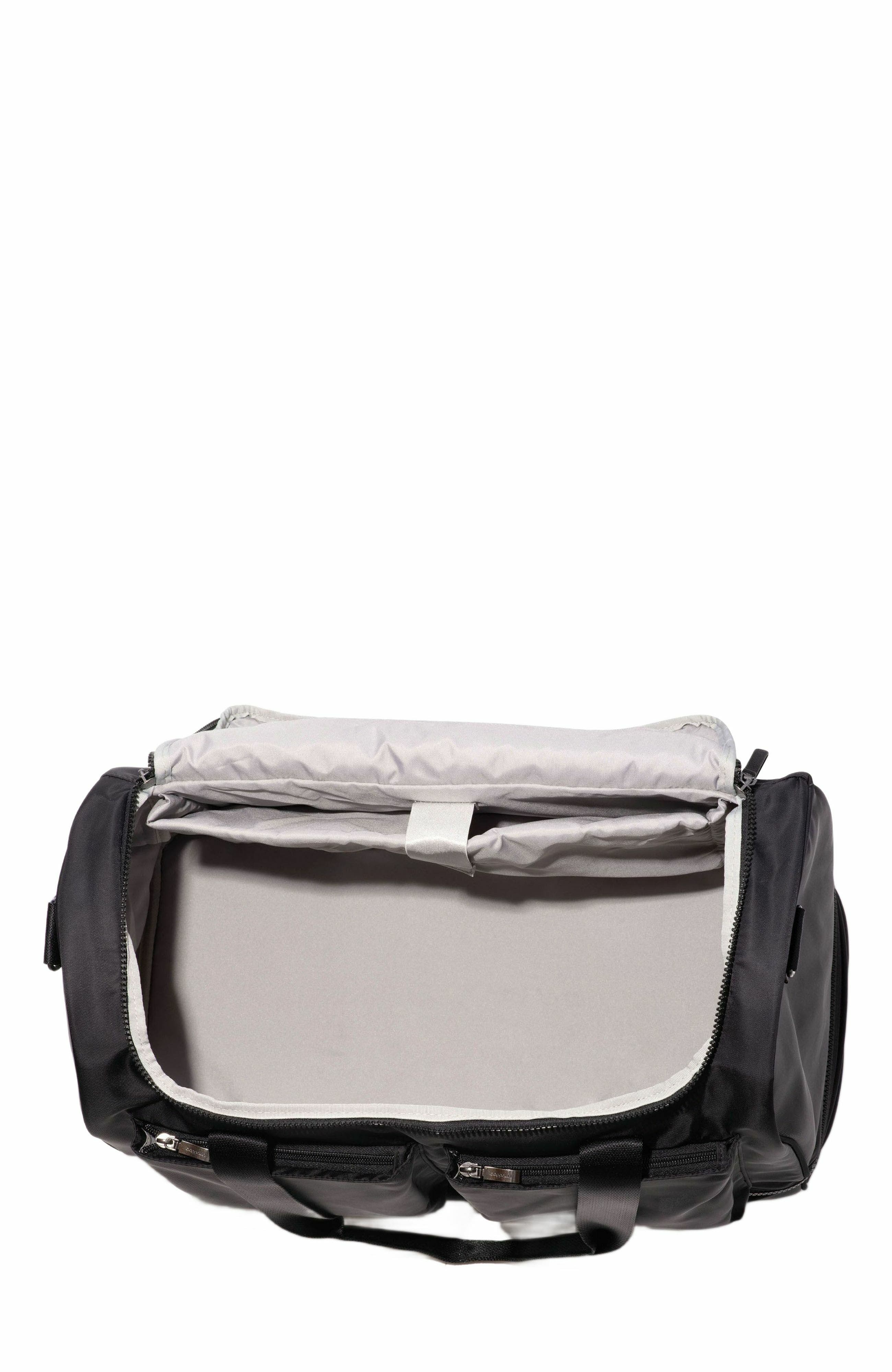 BAGGALLINI Deluxe Fifth Avenue Weekender Bag, Alternate, color, Black Twill