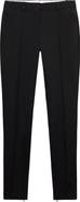 MANGO Hem Slit Wool Blend Trousers