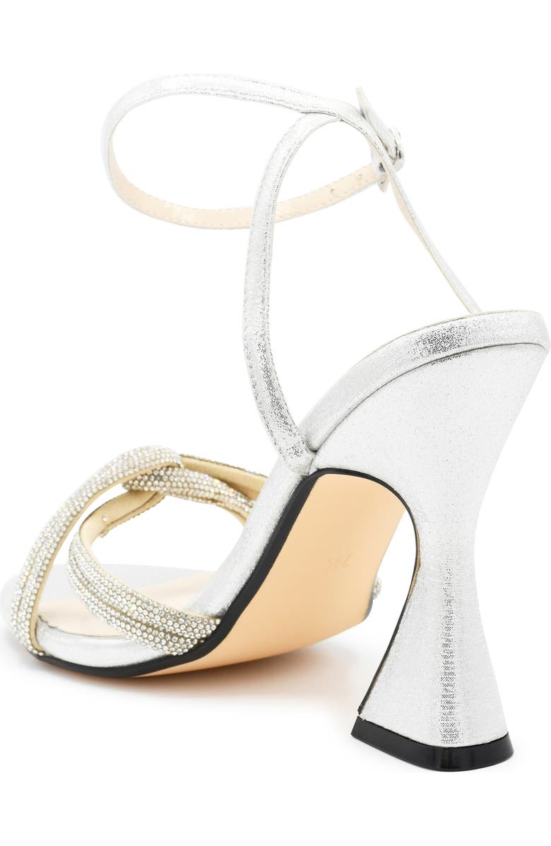 Touch Ups Miche Ankle Strap Sandal, Alternate, color, Silver