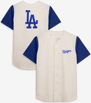 FANATICS Men's Profile  Cream Los Angeles Dodgers Big & Tall Full-Button Jersey