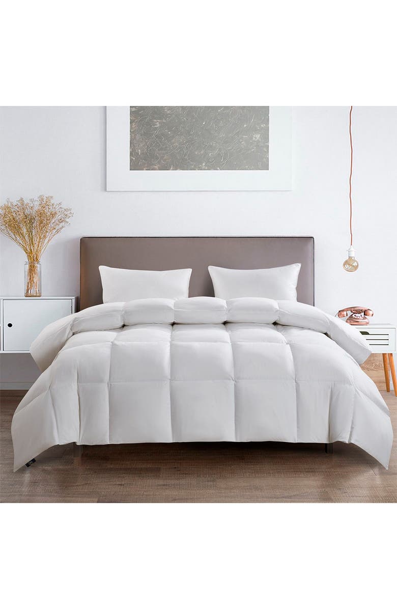 BLUE RIDGE HOME FASHIONS Serta 233TC  Extra Warmth Goose Feather & Goose Down Fiber Comforter - King - White, Alternate, color, White
