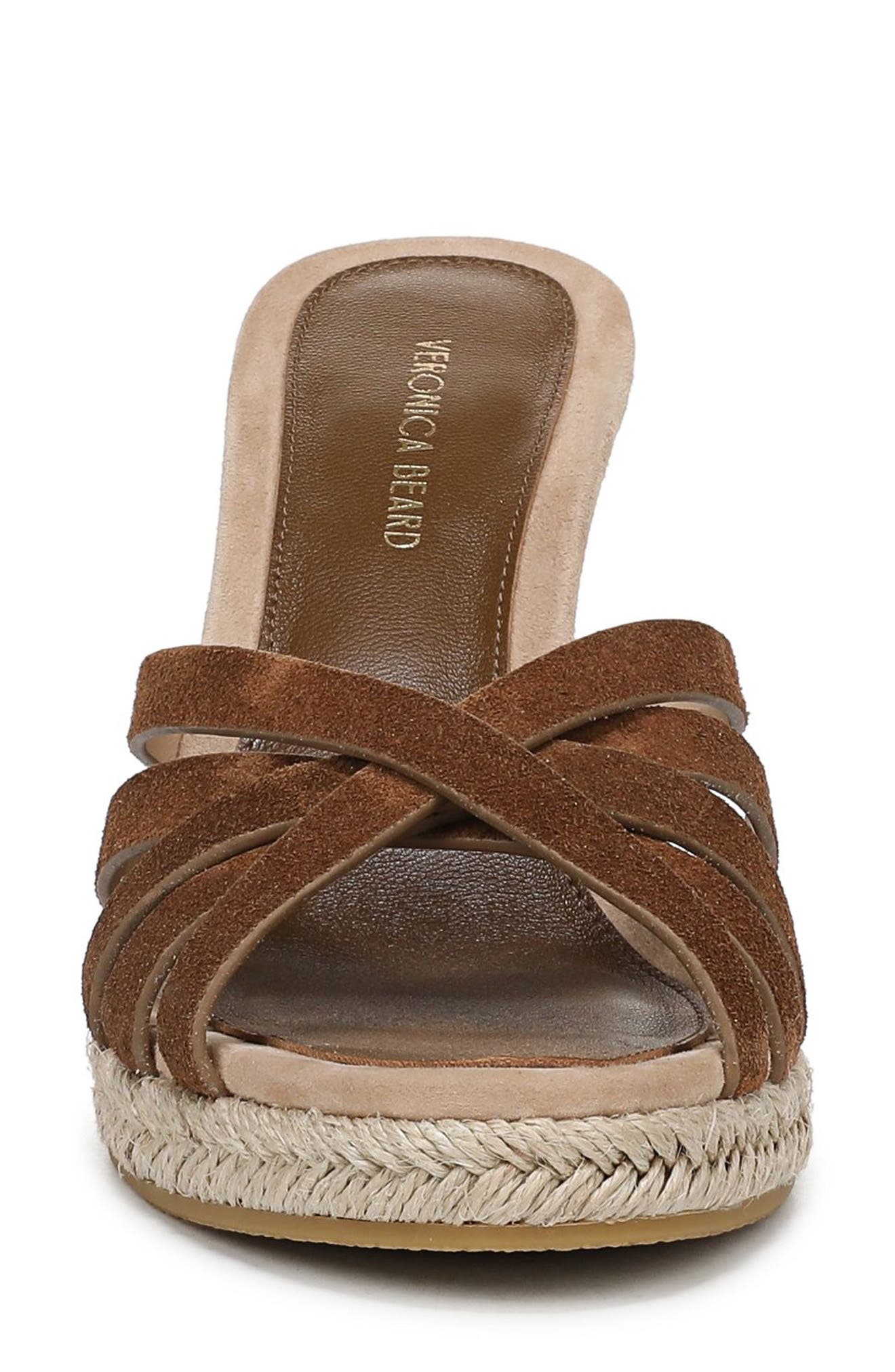 Phylina Wedge Sandal, Alternate, color, CHESTNUT