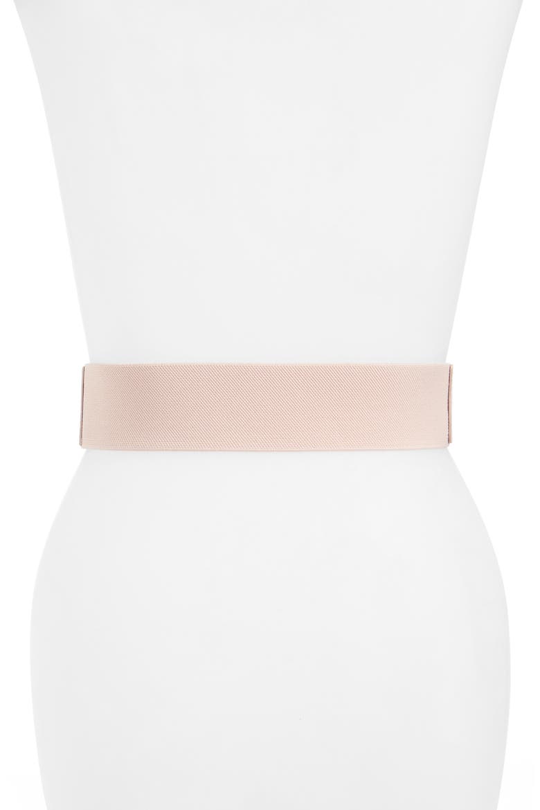 Trimmed Buckle Belt, Alternate, color, PINK SMOKE