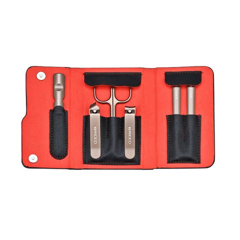 Excalibur 6 Piece Surgical Steel Groom Kit - Travel Roll Case