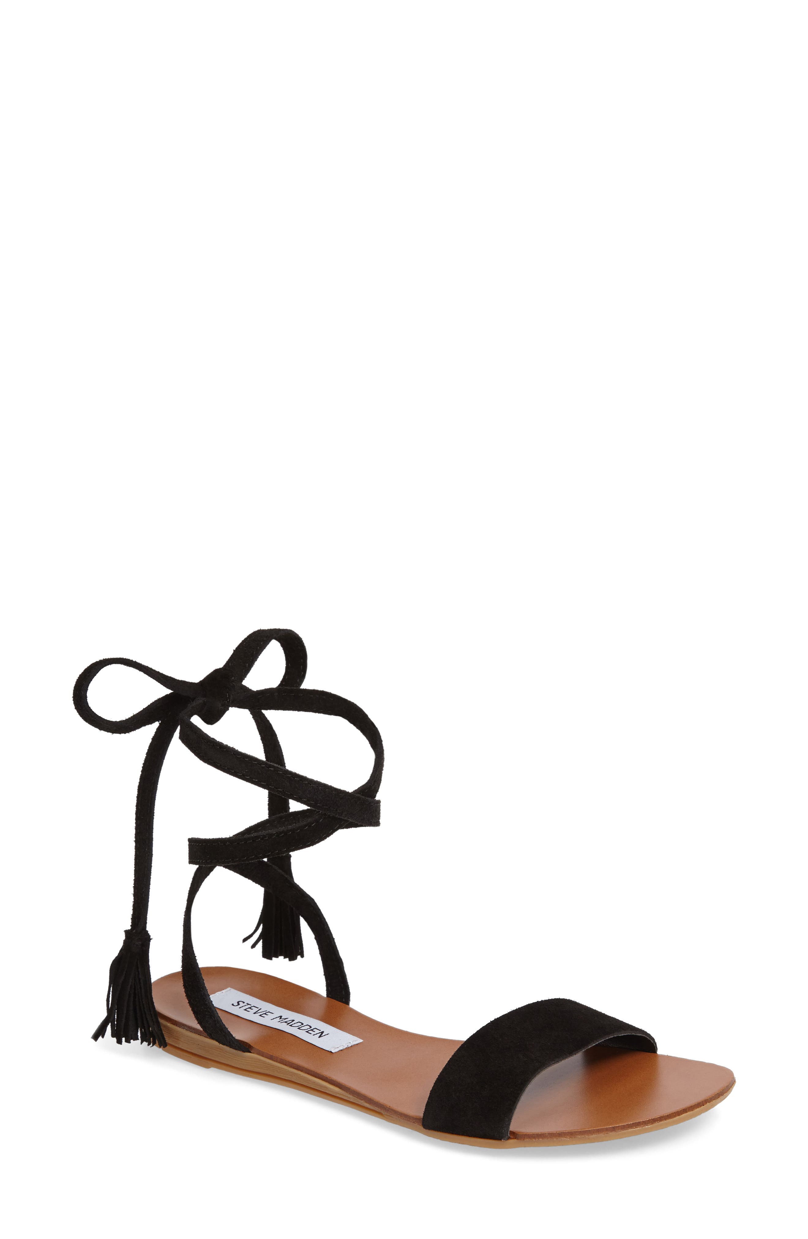 Steve Madden Kapri Wraparound Lace Sandal, Main, color, 