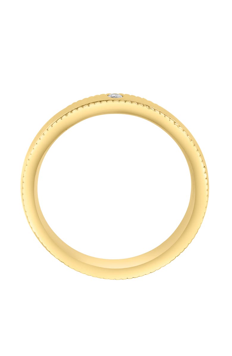 EFFY Diamond Milgrain Edge Band Ring, Alternate, color, Gold