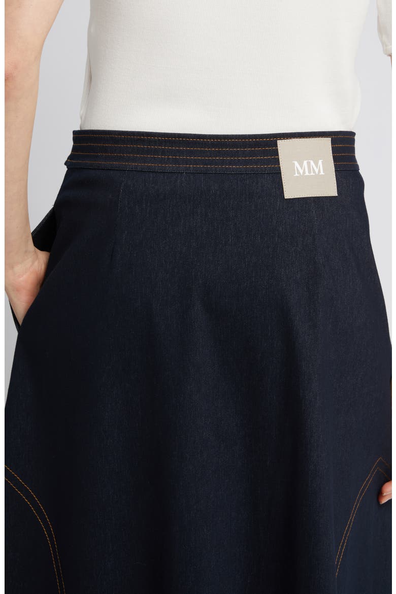 Rane Belted Midi Skirt, Alternate, color, MIDNIGHT BLUE