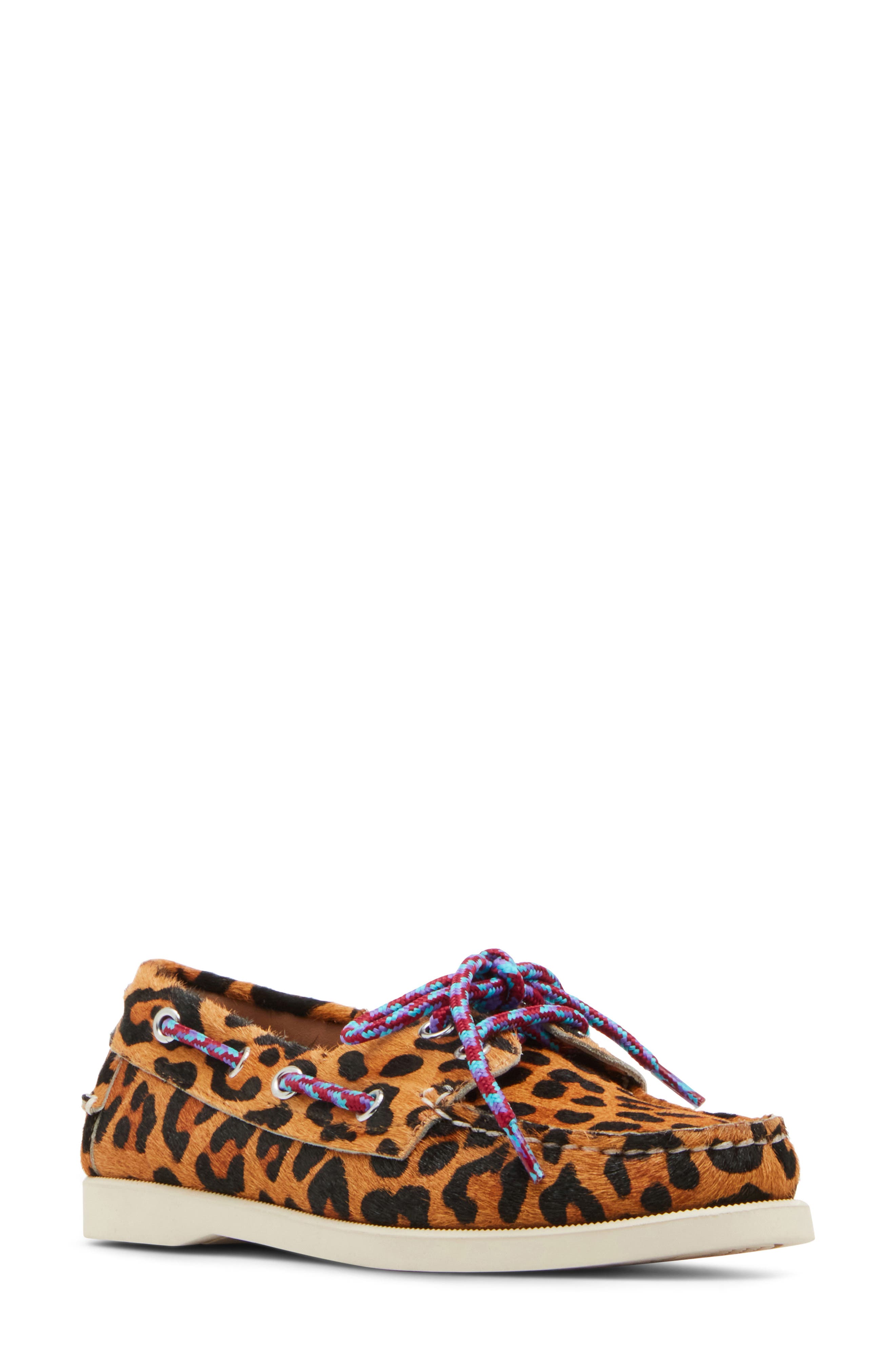 Steve Madden Sail Genuine Calf Hair Boat Shoe, Main, color, 