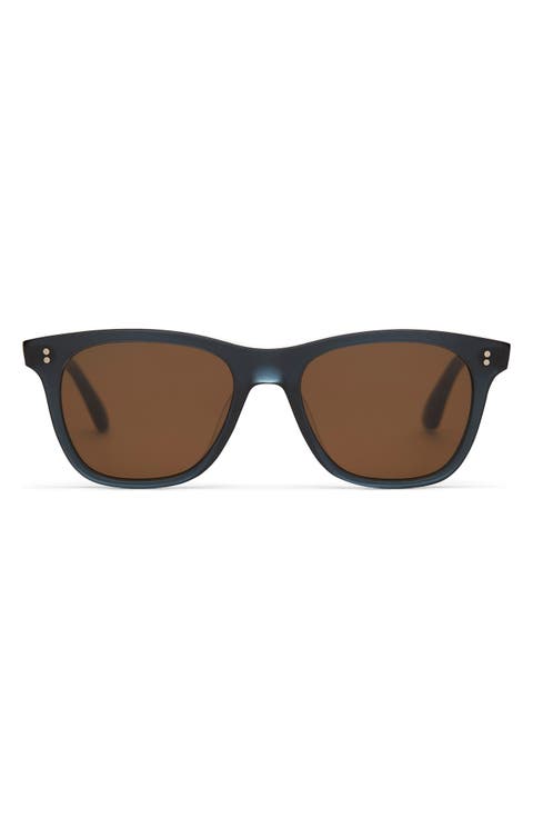 Fitzpatrick 52mm Polarized Rectangular Sunglasses