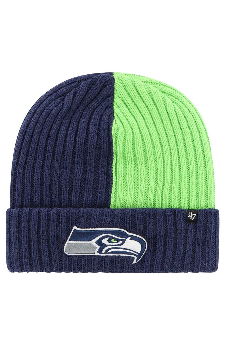 '47 Men's '47 Navy Seattle Seahawks Fracture Cuffed Knit Hat, Main, color, Navy