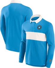 FANATICS Men's Fanatics Branded Blue Charlotte FC Penalty Kick Long Sleeve Polo