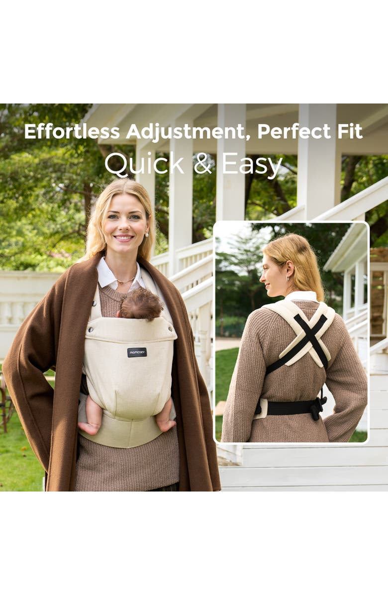 Momcozy Baby Carrier with Natural Cotton Linen, Alternate, color, 