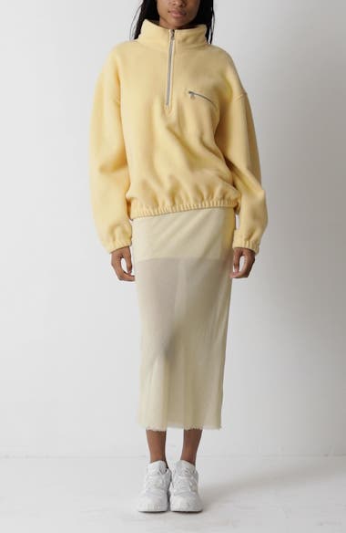 RIER Wool Fleece Half Zip Sweatshirt | Nordstrom