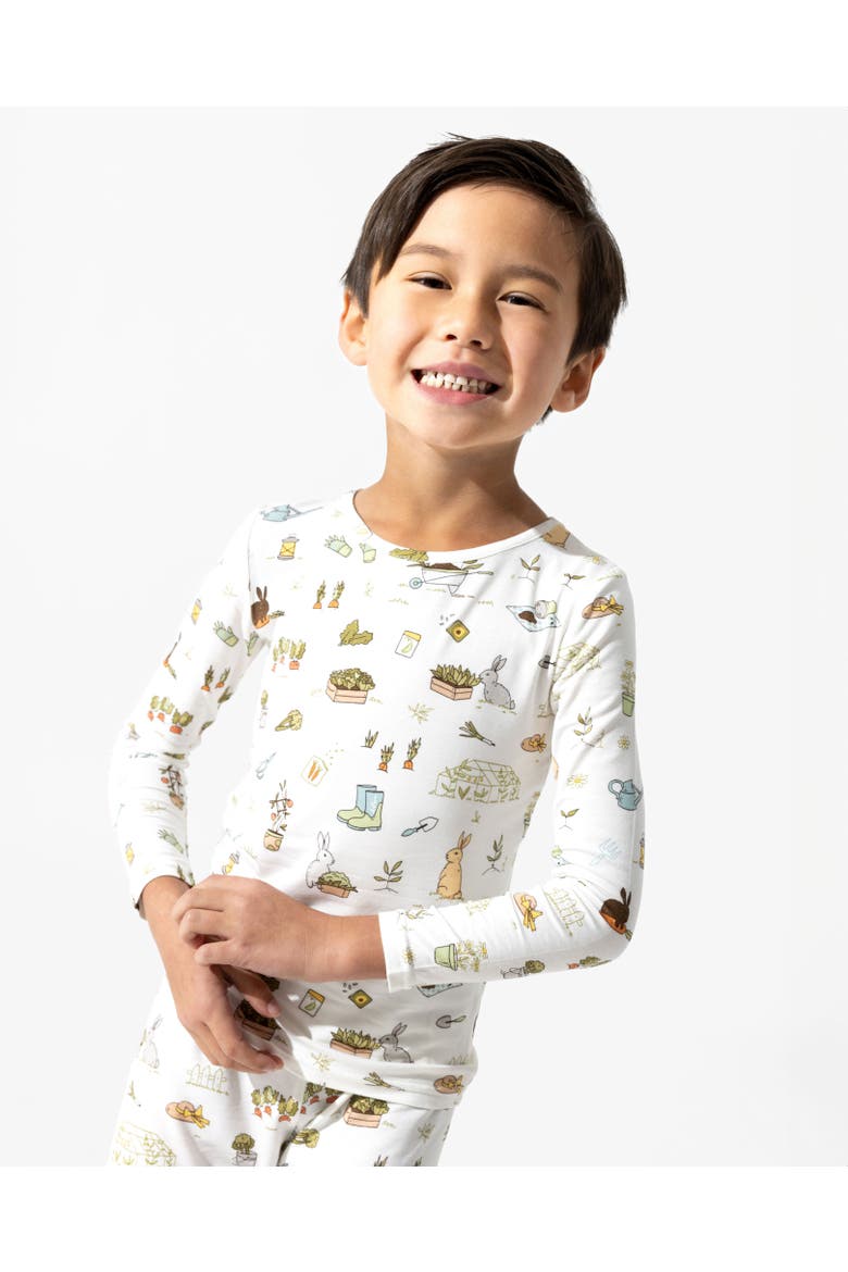 Kids' Bunny Garden Set of 2 Piece Pajamas, Alternate, color, Bunny Garden