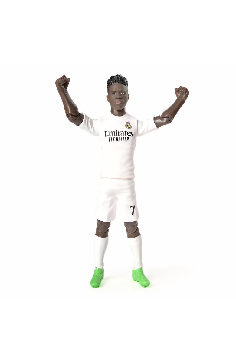 Banbo Toys SOCKERS Real Madrid CF Vinicius Junior 8" Collectible Soccer Action Figure, Alternate, color, White