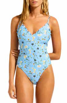 Seafolly Lettuce Edge One-Piece Swimsuit