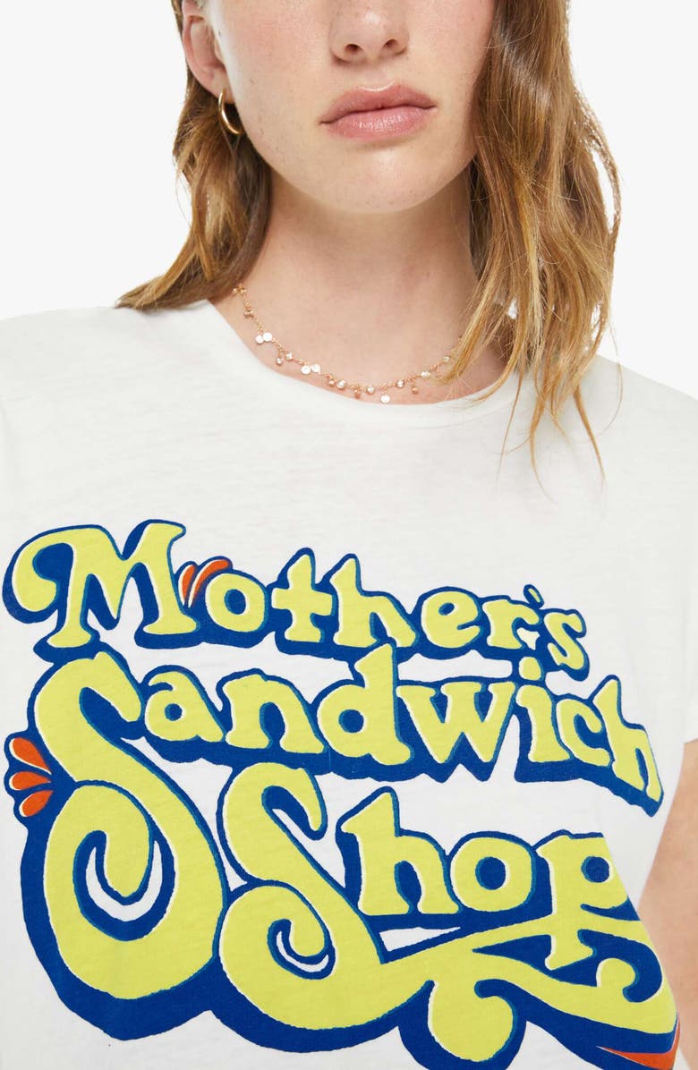 MOTHER The Boxy Goodie Goodie Focus Graphic T-Shirt, Alternate, color, Sandwich Shop