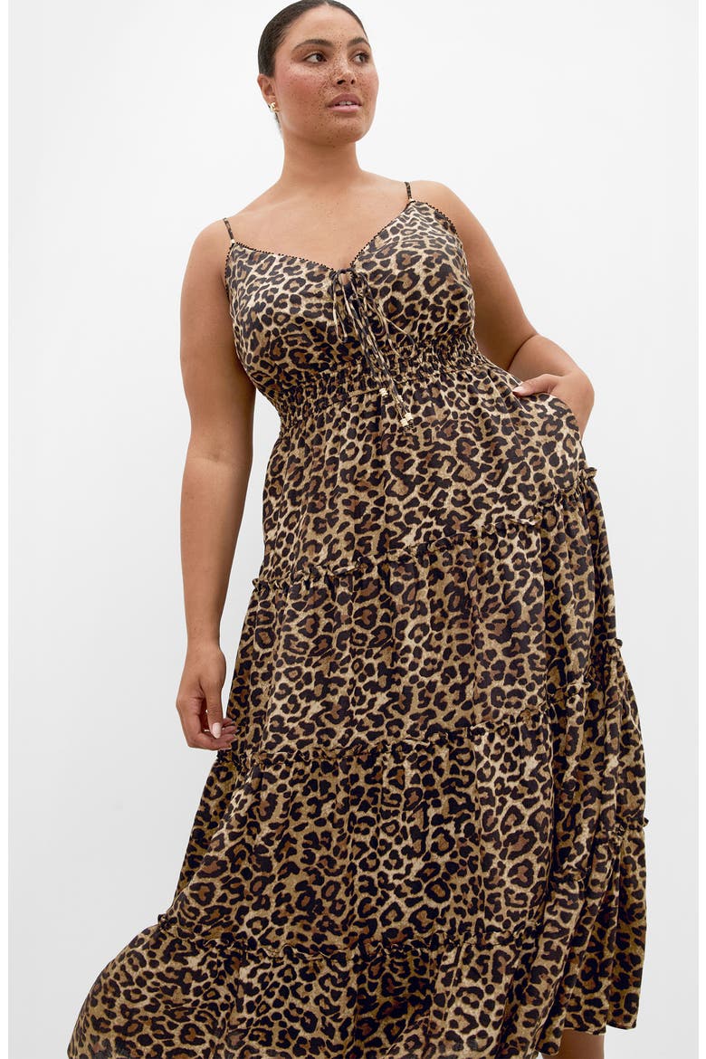 Amaya Leopard Print Maxi Dress, Alternate, color, LEOPARD