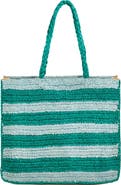 Zsa Zsa Zsu Delhi 100% Raffia Shoulder Bag 17X14 In
