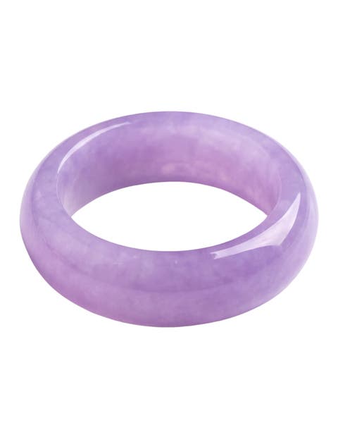 Lilac Purple jade ring