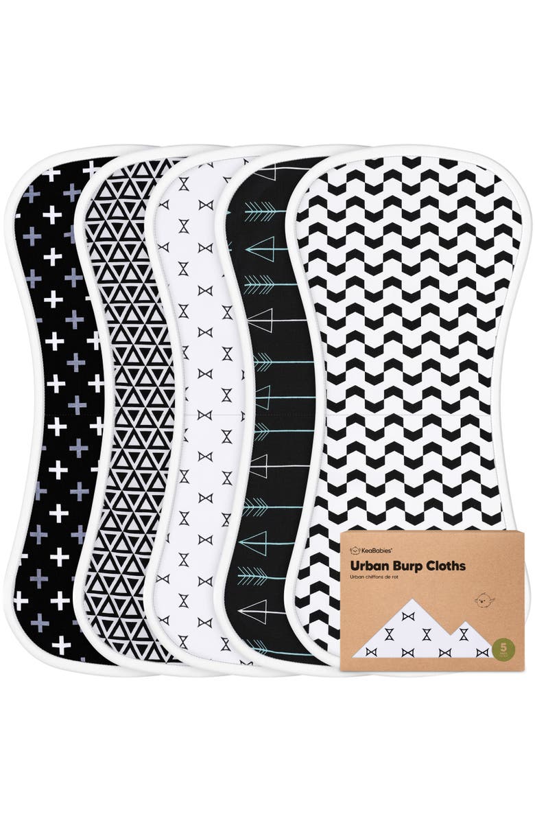 KeaBabies Baby Burp Cloths, Main, color, Monos