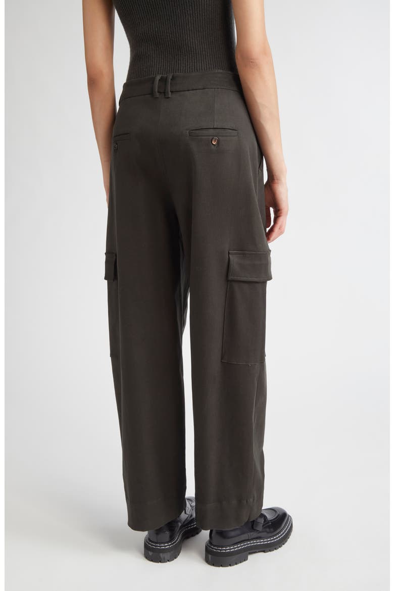 Enigma Pleated Cargo Pants, Alternate, color, GREEN