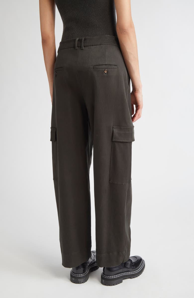 Max Mara Enigma Pleated Cargo Pants, Alternate, color, Green
