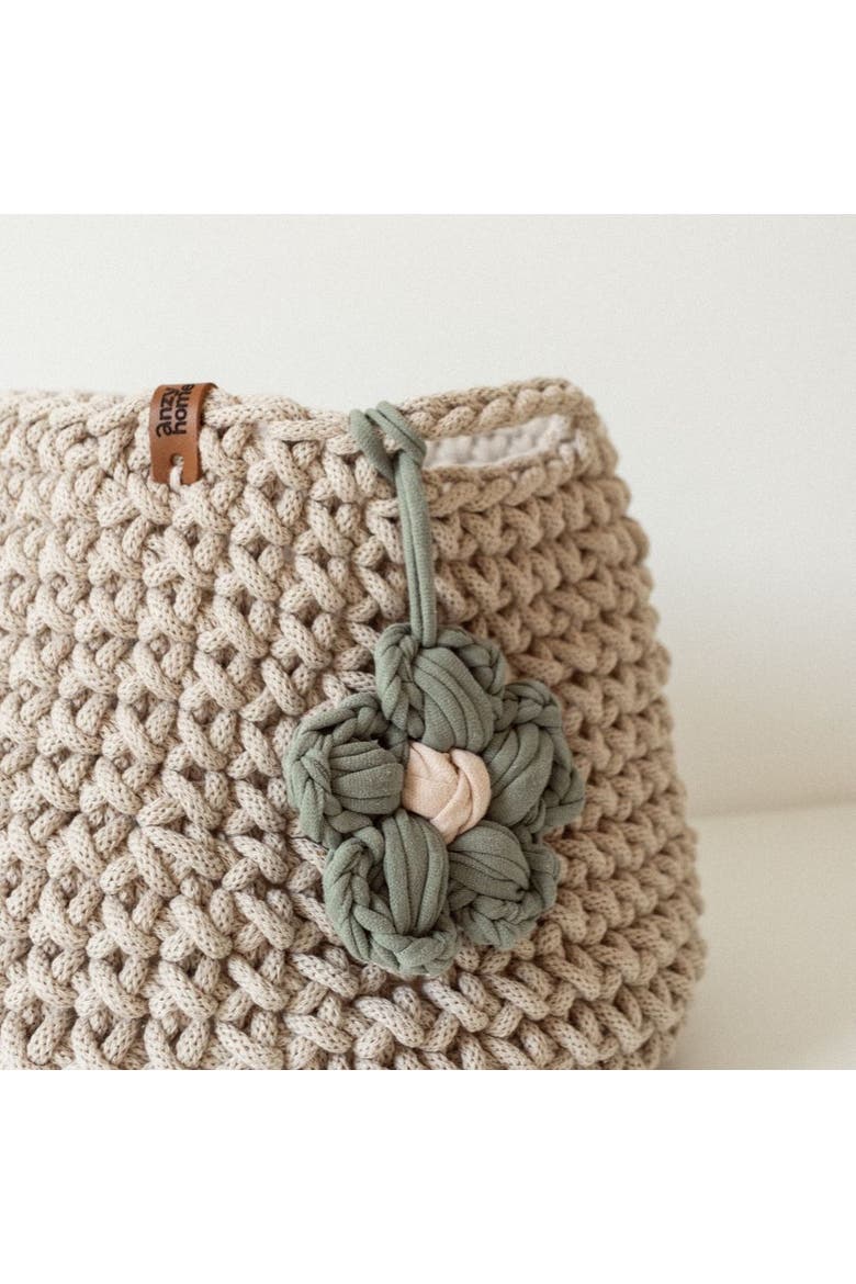 Toy Nursery Storage Basket Basic Recycled, Alternate, color, Beige Cord