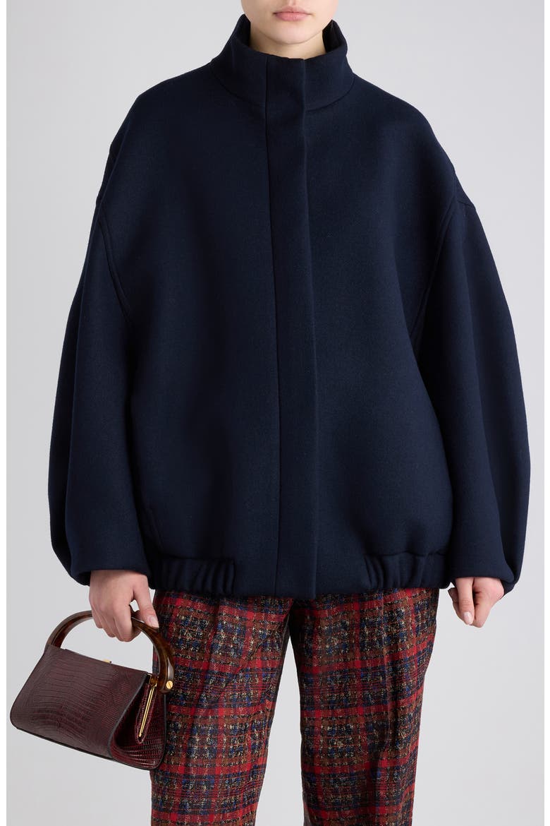 Voles Wool Blend Twill Jacket, Main, color, NAVY