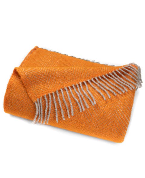 Highland Tweeds Herringbone Pure New Wool Throw