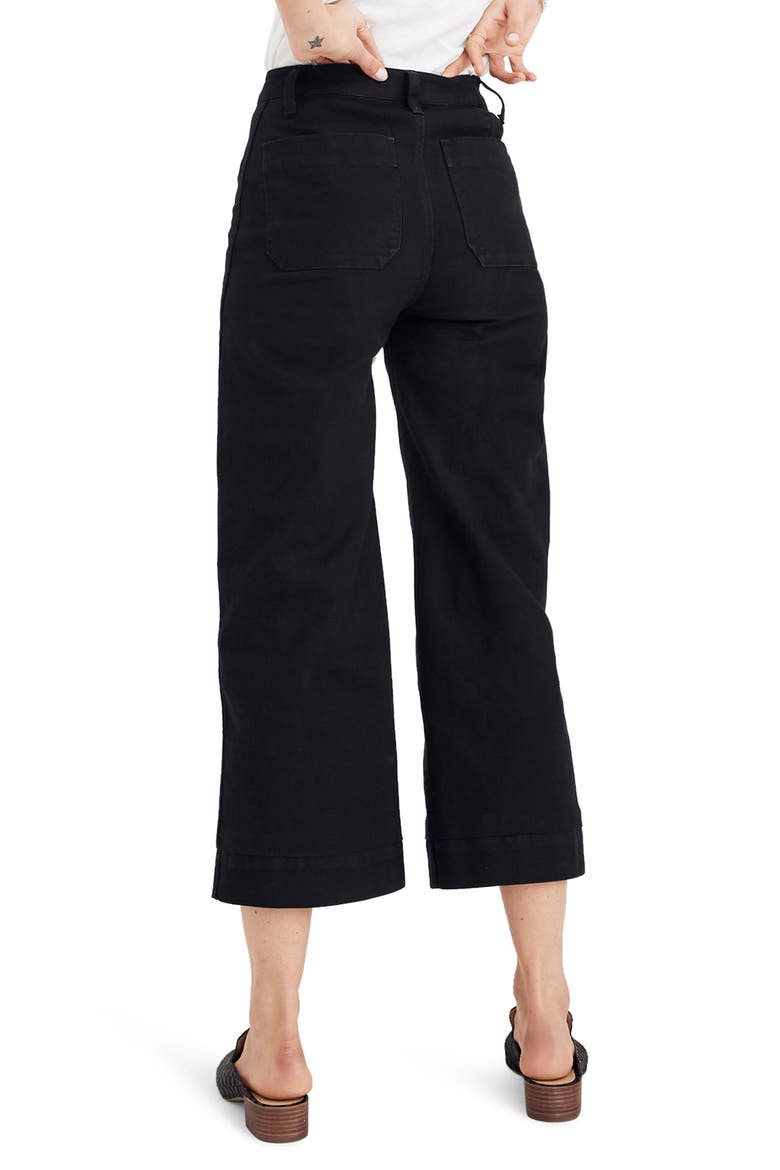 Emmett High Waist Crop Wide Leg Pants, Alternate, color, CLASSIC BLACK
